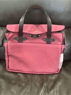 Long Wharf Canvas Tote with Dark Brown Leather Handles